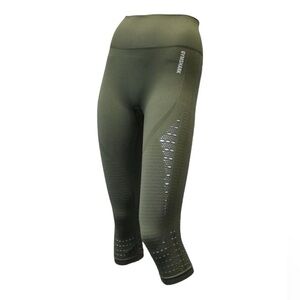 Gymshark Leggings Energy Seamless Cropped Leggings Olive Green Athletic Gym